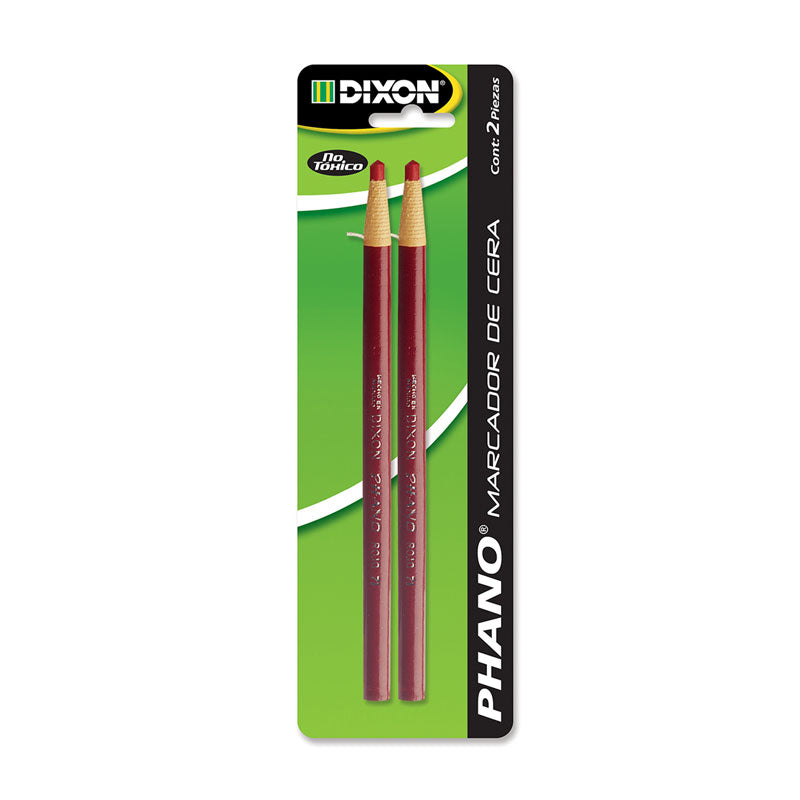 Marcador de Cera Rojo Blister 2 piezas Phano Dixon