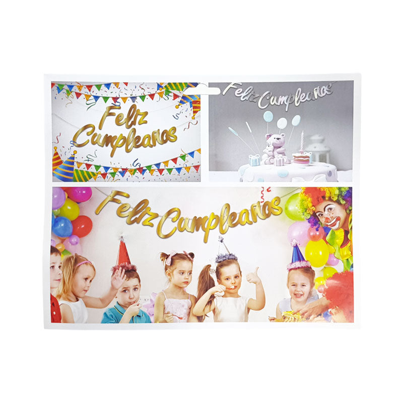 Letras Tornasol FELIZ CUMPLEAÑOS ITrade