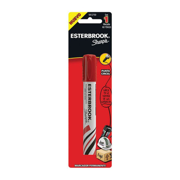 Marcador Permanente Rojo Esterbrook Newell