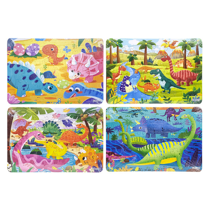 Rompecabezas Carton C/48 Piezas 38 x 26 CM Dinosaurios Varios Modelos Itrade
