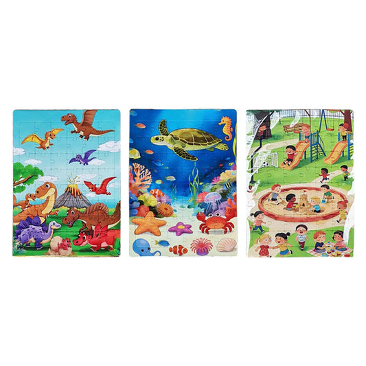 Rompecabezas C/96 Piezas Animales Varios Diseños TOTAL SCHOOL