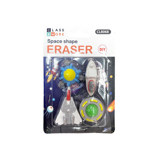Borrador Escolar Naves Espaciales Blíster C/4 Piezas Itrade