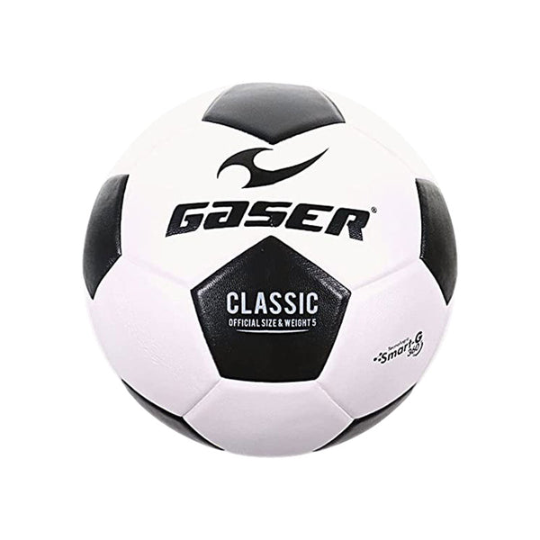 Balón Soccer #5 Clásico Mate Blanco/Negro Gaser