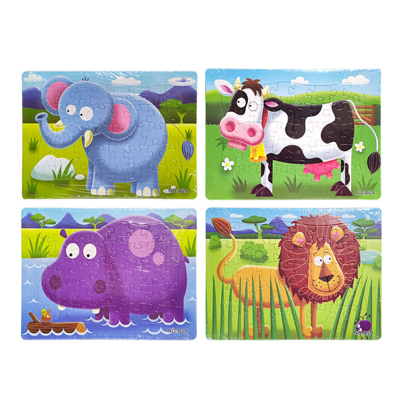 Rompecabezas de Carton C/40 Piezas 21 x 28 CM Animales Varios Modelos ITrade