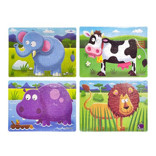 Rompecabezas de Carton C/40 Piezas 21 x 28 CM Animales Varios Modelos ITrade