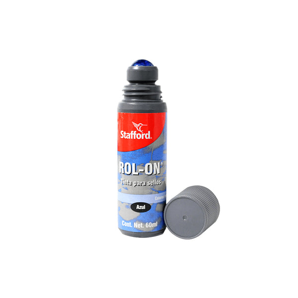 Tinta para Sellos 60 ml Azul Roll On Stafford Azor