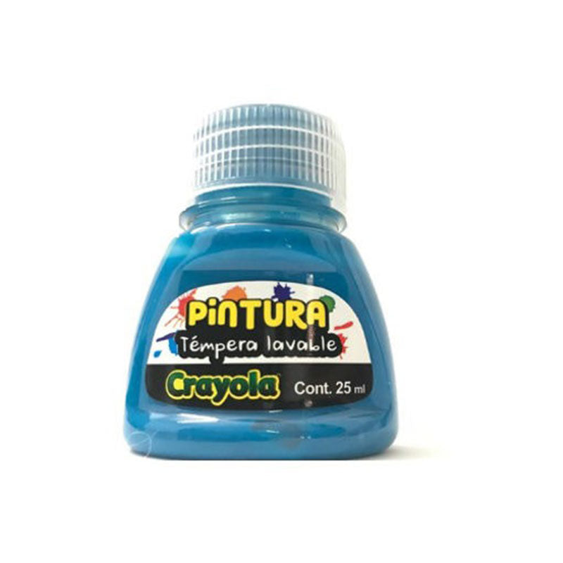 Pintura Tempera Azul Tuquesa Bote 25 ml Crayola Binney