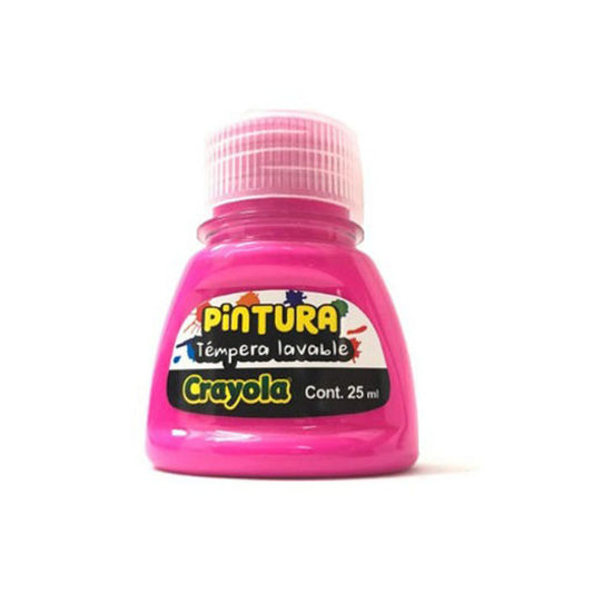 Pintura Tempera Rosa Bote 25 ml Crayola Binney