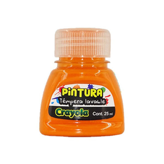 Pintura Tempera Naranja Bote 25 ml Crayola Binney