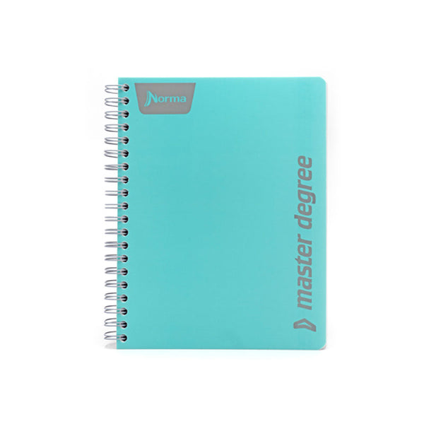 Cuaderno Profesional Doble Arillo Cuadro Grande 100 hjs Master Degree Polycover Norma