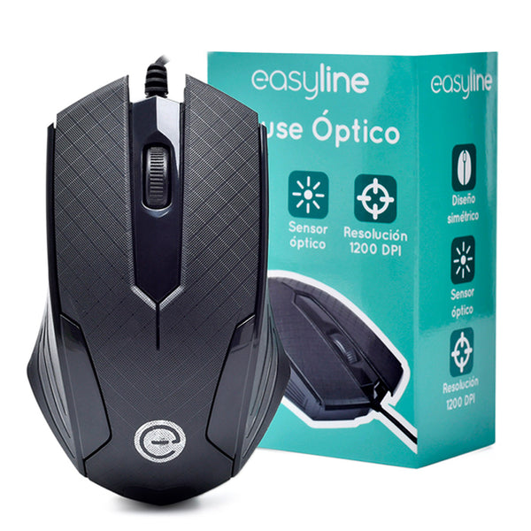 Mouse Optico Negro USB Easy Line