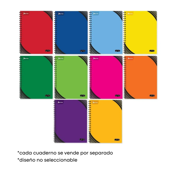 Cuaderno Profesional Doble Arillo Cuadro Grande 200 hjs Norma