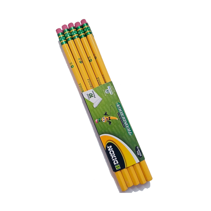 Lapiz DIXON ticonderoga 25 hexagonal madera caja c/10 estuches c/10 lapices c/u 24133 - 24133