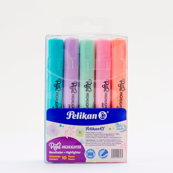 Marcatextos Grueso Surtido Pastel C/10 piezas Pelikan