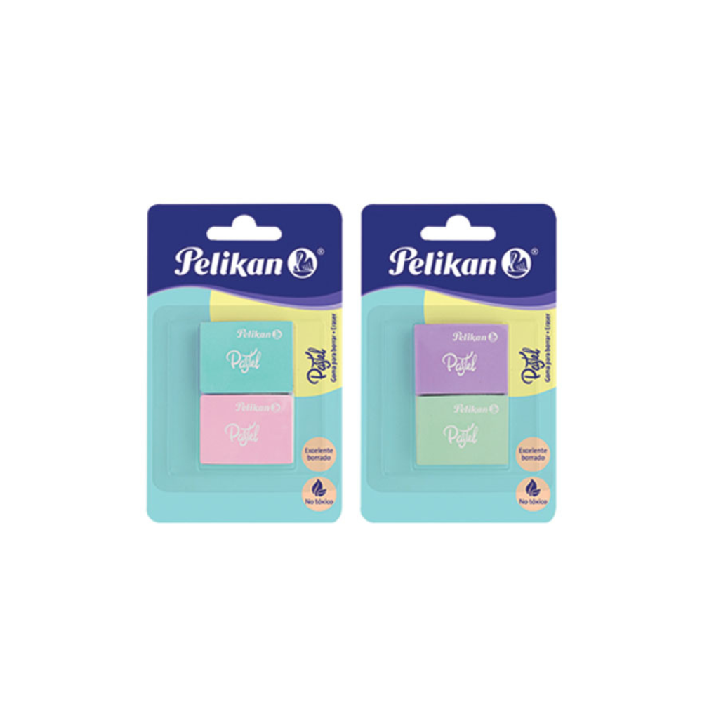Borrador Blanco WS30 2 piezas Colores Pastel Pelikan