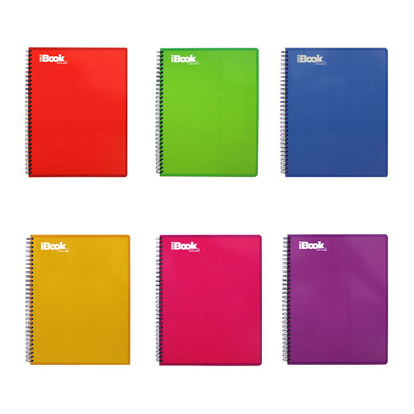 Cuaderno Profesional Doble Arillo Cuadro Grande 100 hjs Clásico-Liso Ibook