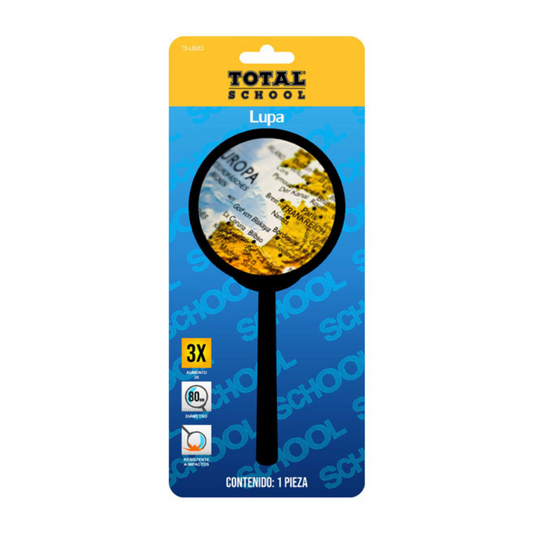 Lupa Plástico 8 cm Blíster Total School