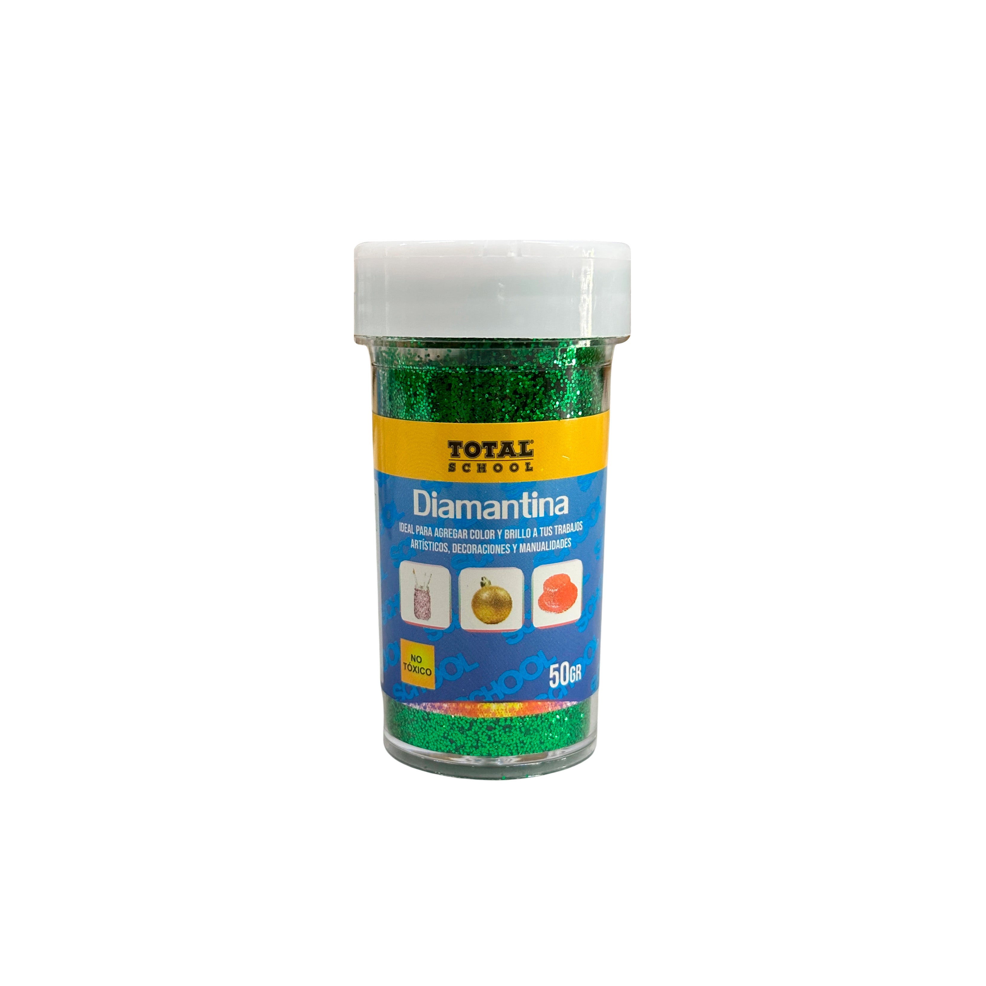 Diamantina Verde Bote 50 gr Total School