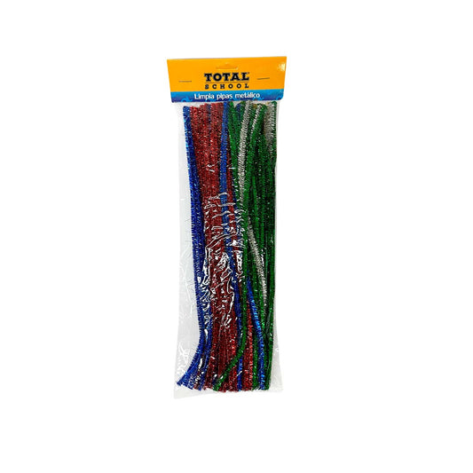 Limpiapipas Colores Surtidos Metálicos 30 cm 100 piezas Total School