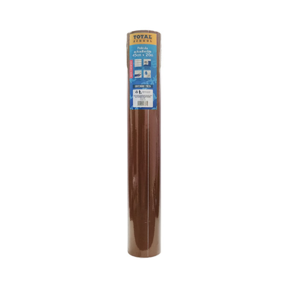 Rollo Autoadhesivo Café 45 cm x 20 m Total School