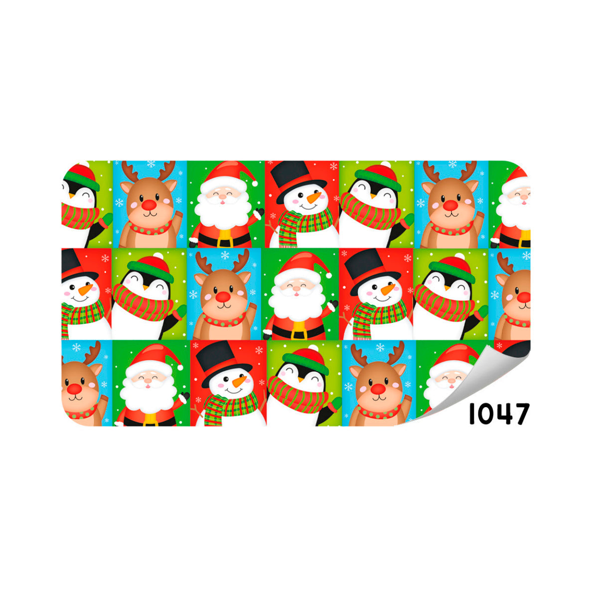 Papel De Regalo Navideño Santa Renos Pinguinos 70GR Pliego Creear 1047