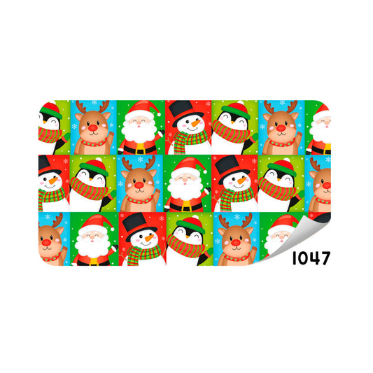 Papel De Regalo Navideño Santa Renos Pinguinos 70GR Pliego Creear 1047
