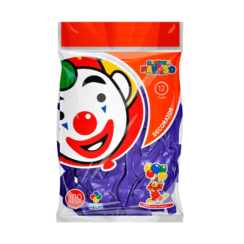 Globo Decorador #12 Purpura 100 piezas Fasemex – Papelería del Ahorro