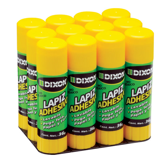 Lápiz Adhesivo Blanco 36 grs 12 piezas Dixon