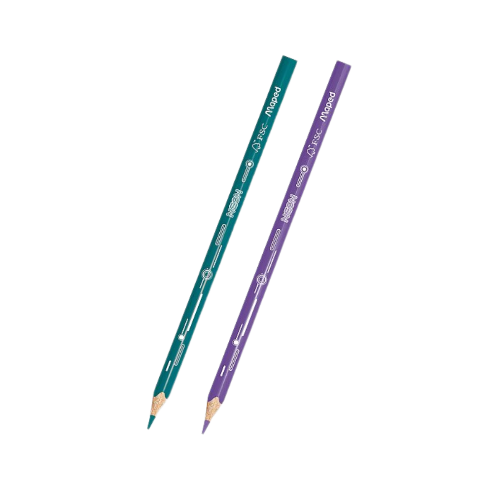 Colores Largos Redondos Neón 12 piezas Maped