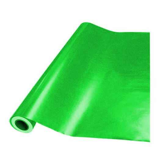 Papel Metalizado Liso Brillante Verde Rollo 25 mts Navi Plastic