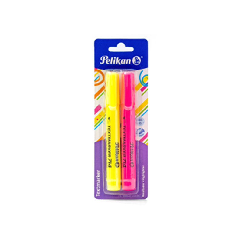 Marcatextos Amarillo y Rosa 714 Blister 2 piezas Pelikan – Papelería ...