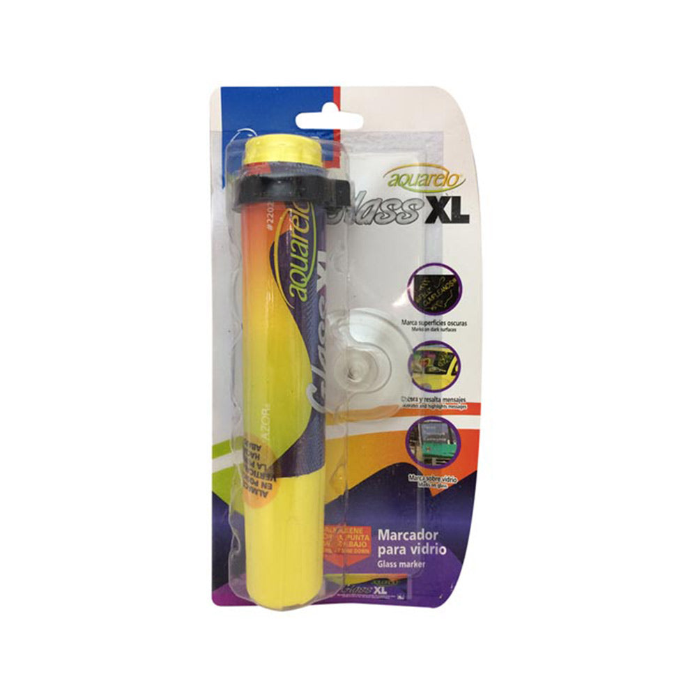 Marcador para Vidrio Aquarelo Amarillo Glass XL Azor