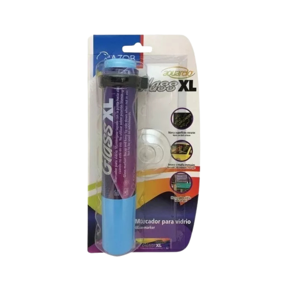 Marcador para Vidrio Aquarelo Azul Glass XL Azor