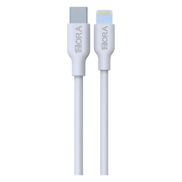 Cable Tipo C a IP Turbo Carga 3A 2 Metros Blanco 1Hora