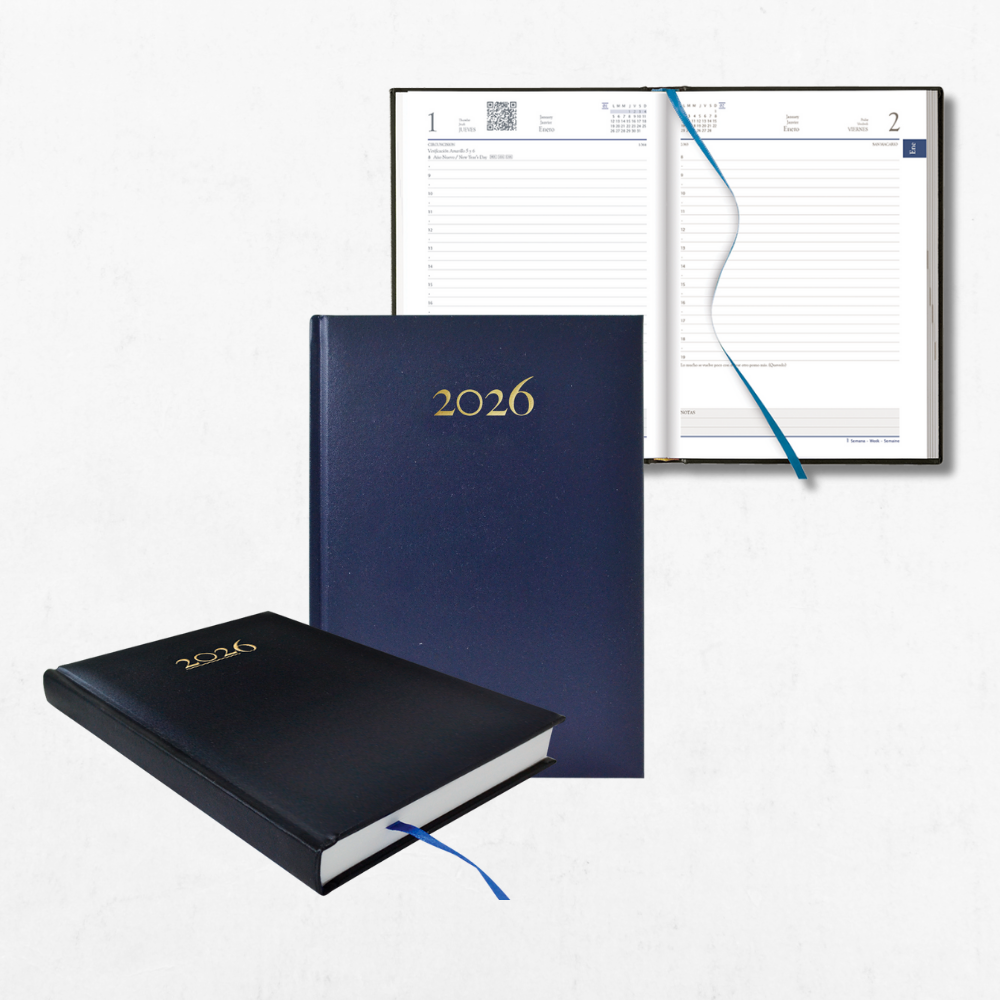 Agenda 2026 Diaria 14.5 x 20.5 Malindi Negro Danpex