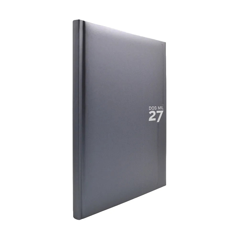 Agenda 2027 Diaria 14.5 x 20.5 Shot Grafito Danpex