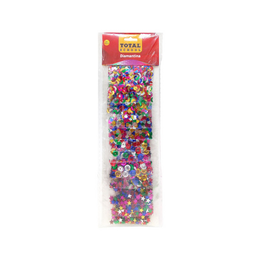 Diamantina Figuras Surtidas 12 piezas Total School
