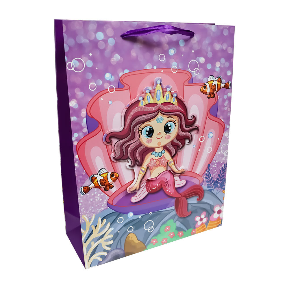 12 Bolsas De Fiesta De Sirenas - Reutilizables Para Cumpleaños, Baby Shower O Bodas