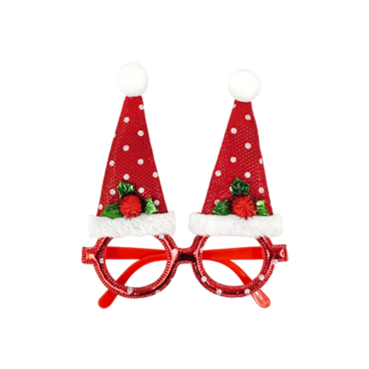 Lentes Navideños Gorritos Varios Colores Itrade