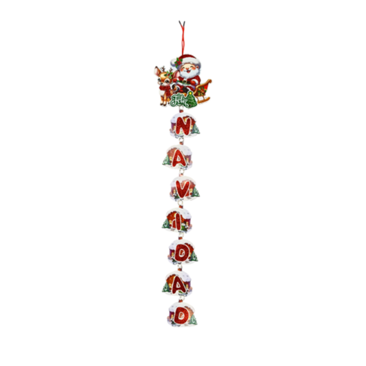 Adorno De Carton Navideño Colgante 88X21 cm Varios Modelos Itrade