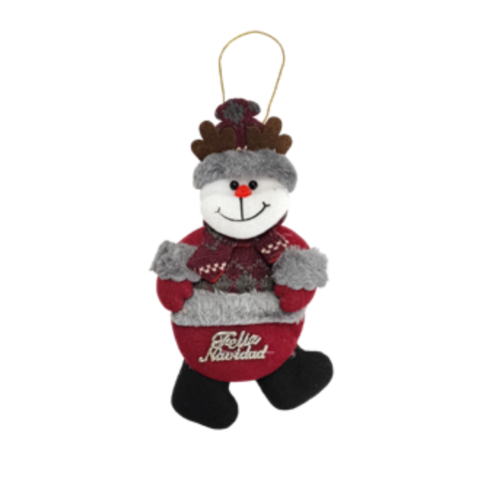 Adorno Colgante Navideño Varios Modelos Colores Vino Gris Itrade