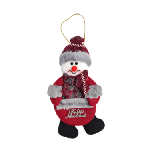 Adorno Colgante Navideño Varios Modelos Colores Vino Gris Itrade