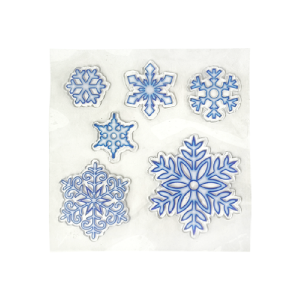 Pegatina Navideño Copos De Nieve 20 X 20 cm Varios Modelos Itrade