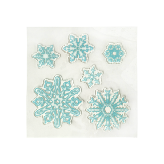Pegatina Navideño Copos De Nieve 20 X 20 cm Varios Modelos Itrade