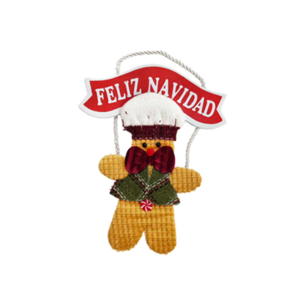 Adorno Colgante Navideño Jengibre Feliz NavidadiDeño Varios Modelos Itrade