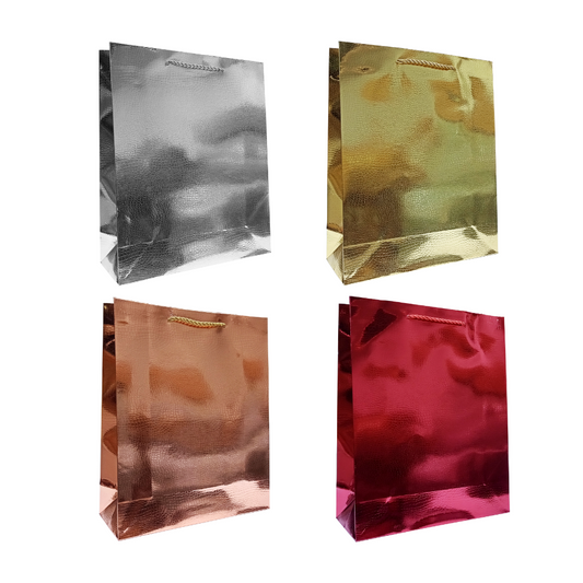 Bolsa Regalo Colores Metalicos Lineas Varios Colores Itrade