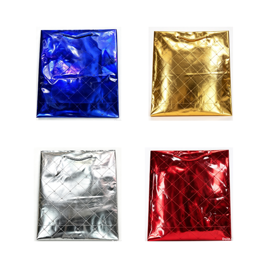 Bolsa Regalo Colores Metalicos Cuadros Var Colores Itrade