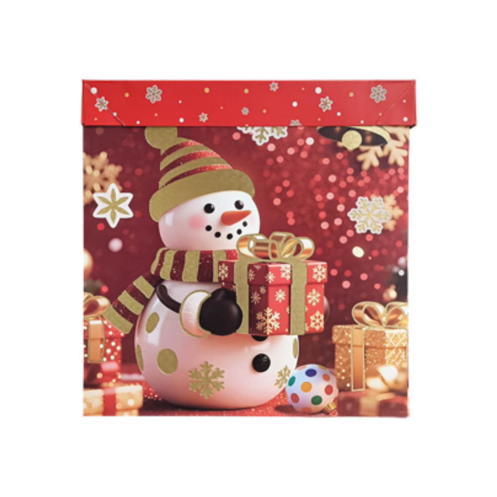Caja De Regalo Navideño Personajes Navideño Glitter Varios Modelos Itrade 30X30X30