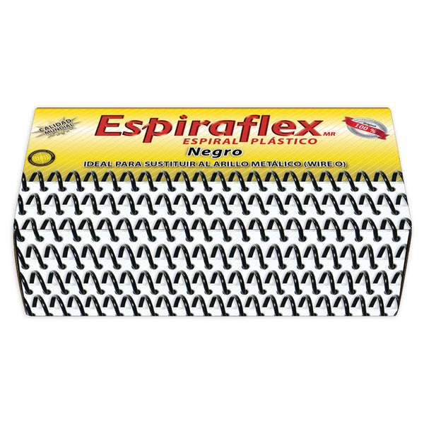 Arillo para Engargolar Plástico Negro 25 mm 33 Espirales Boflex