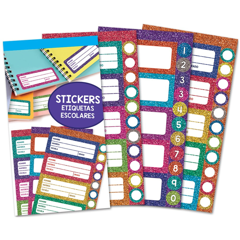 Block Stickers Mat Glitter Multicolor GranMark – Papelería del Ahorro
